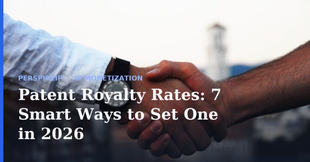 Patent royalty rates negotiation between licensing executives