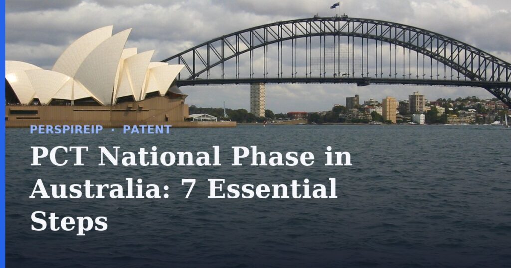 Entering the PCT national phase in Australia with IP Australia