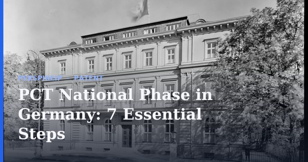PCT national phase in Germany filing at the DPMA