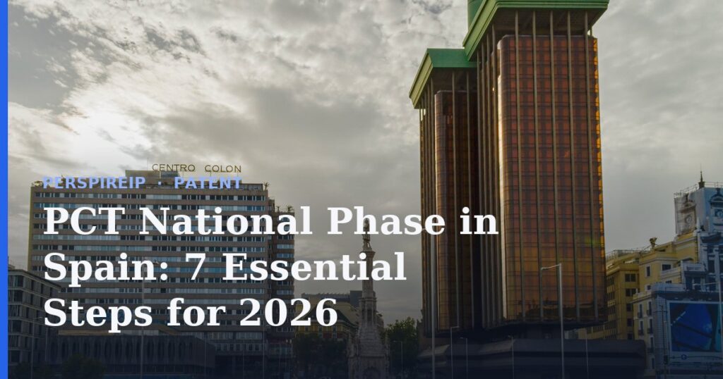 PCT national phase in Spain filing at OEPM