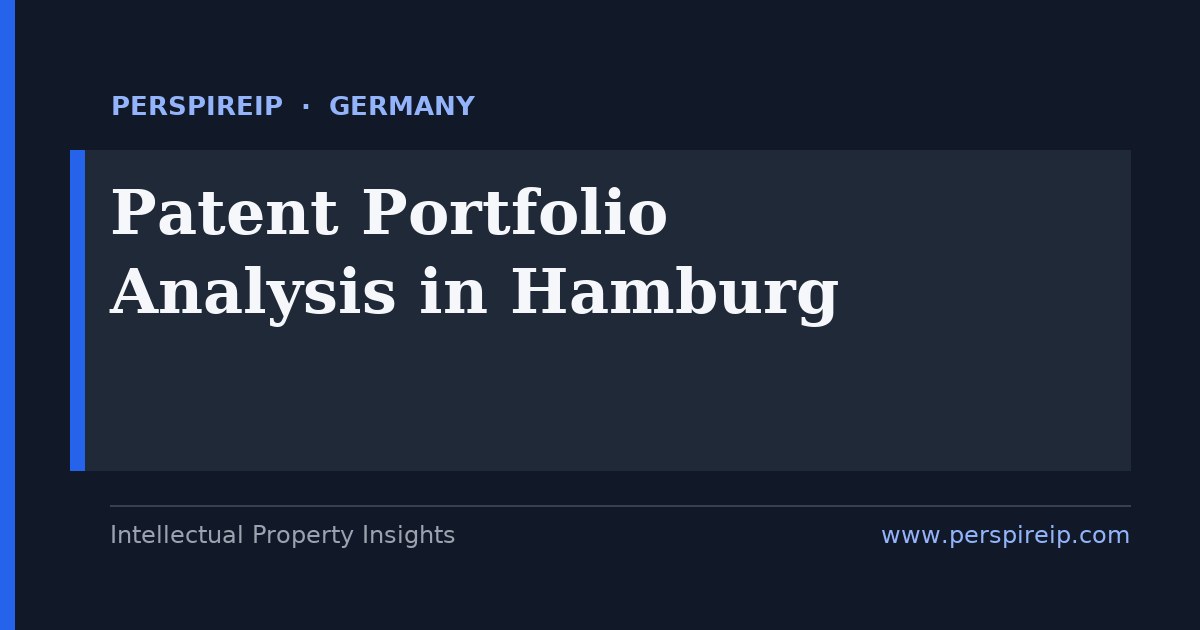 patent portfolio analysis Hamburg mapping European and national rights to the Hamburg UPC local division and the German nullity route
