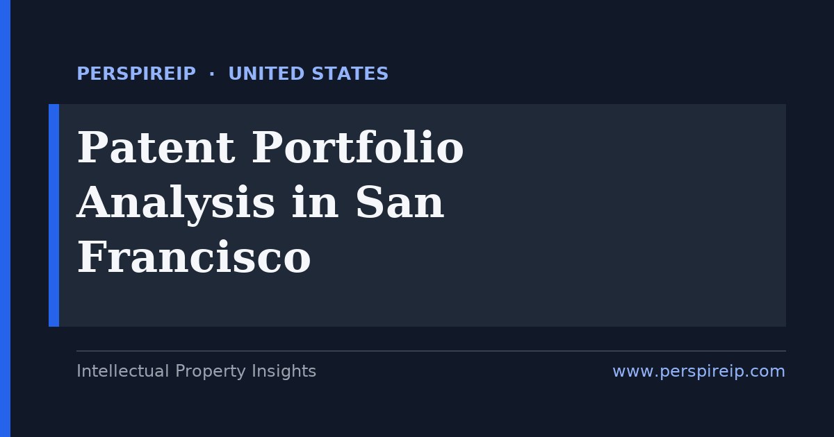 patent portfolio analysis San Francisco review scoring a software and fintech startup patent estate against Alice section 101 eligibility
