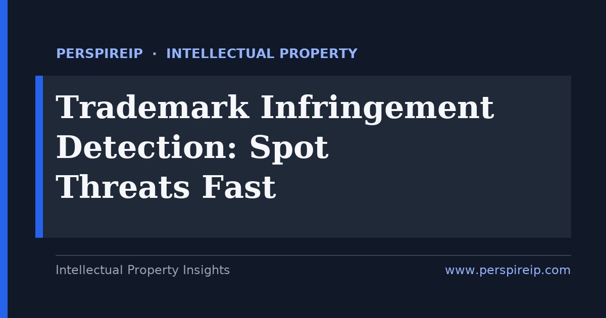 trademark infringement detection — PerspireIP