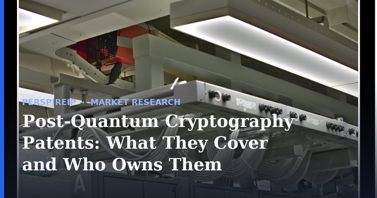 Post-quantum cryptography patents after NIST standards