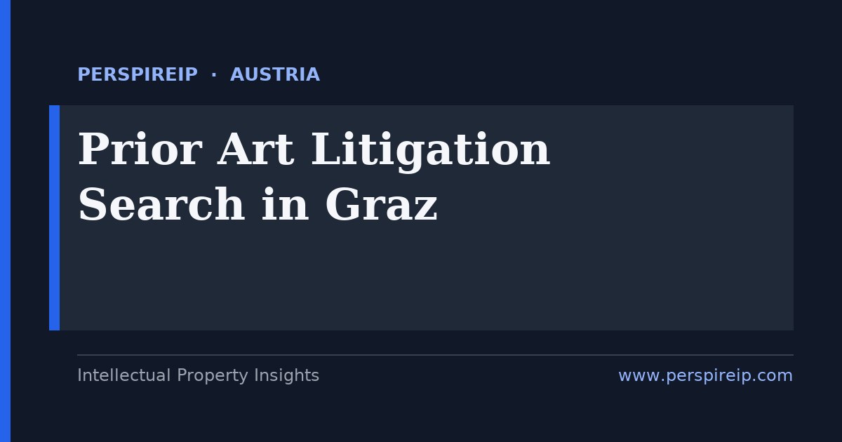 prior art search Graz automotive powertrain and sensor patent invalidity search by PerspireIP