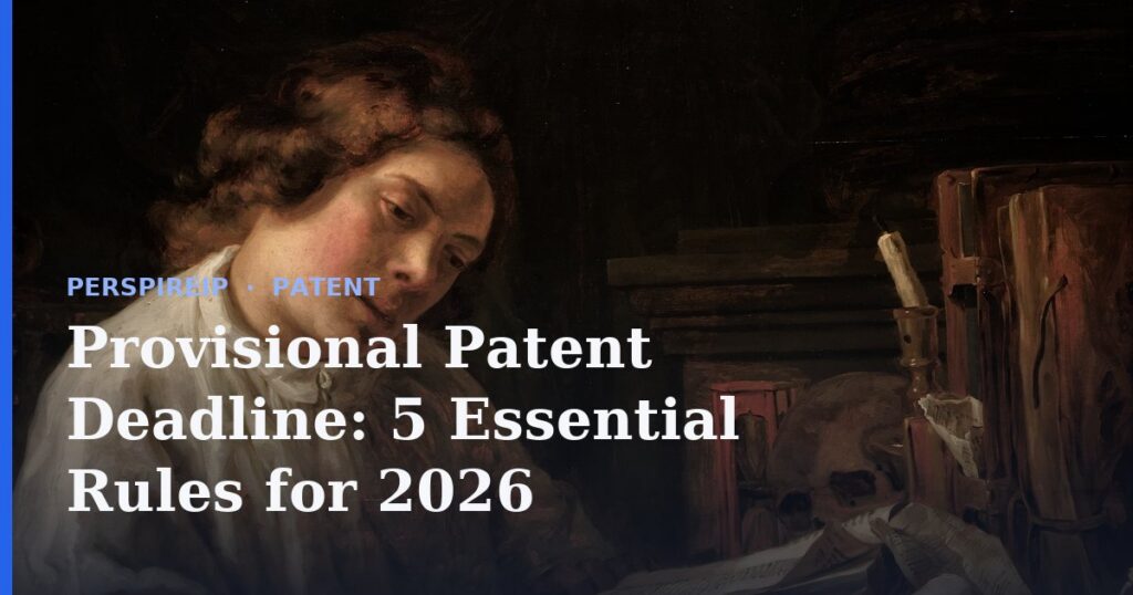 Provisional patent deadline countdown to the 12-month filing date