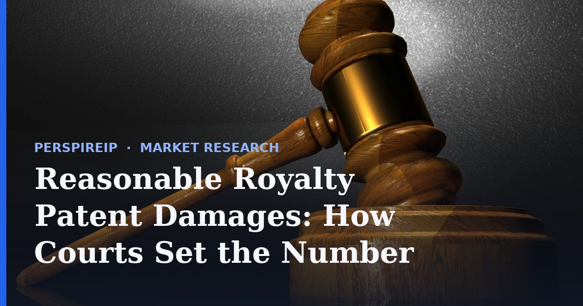 Reasonable royalty patent damages analysis in a courtroom