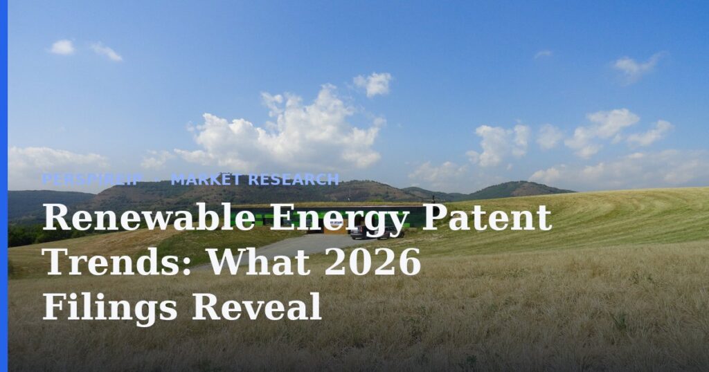 Renewable energy patent trends across solar wind and hydrogen filings