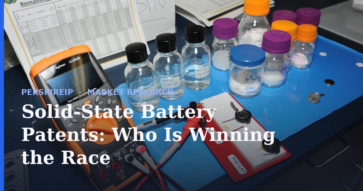 Solid-state battery patents landscape and leading applicants