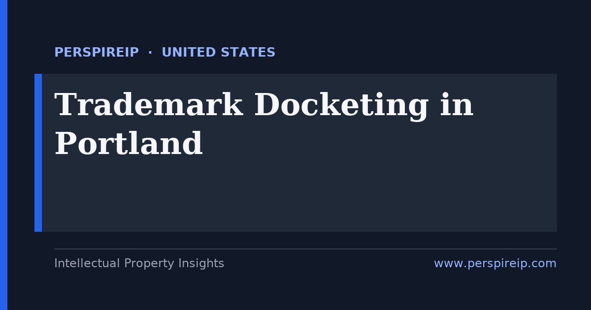 trademark docketing Portland deadline calendar for Nike, adidas, Columbia Sportswear, KEEN and Silicon Forest brands tracking the USPTO registration-date renewal, the Section 8 five-to-six-year Declaration of Use, the combined Section 8 and 9 ten-year renewal, Section 15 incontestability and the WIPO Madrid clock by PerspireIP