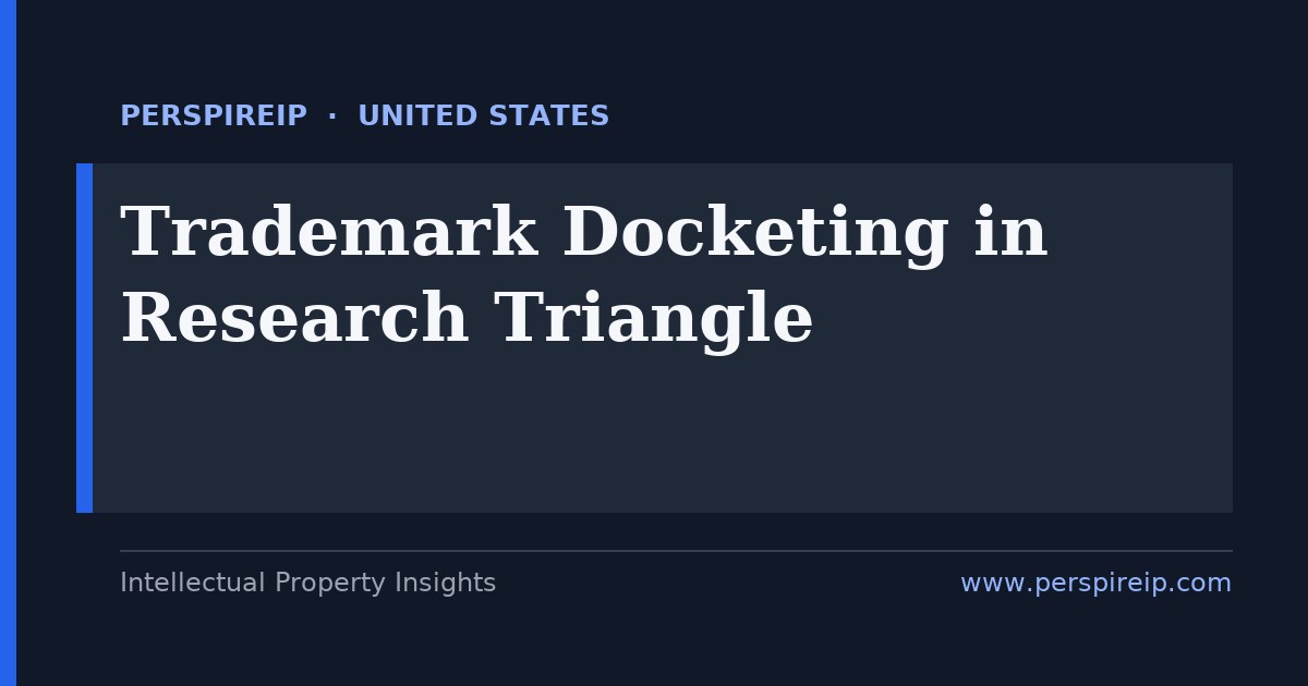 trademark docketing Research Triangle deadline calendar for Research Triangle Park pharma, university spin-out and agtech brands tracking the USPTO registration-date renewal, the Section 8 five-to-six-year Declaration of Use, the combined Section 8 and 9 ten-year renewal, Section 15 incontestability and the WIPO Madrid clock by PerspireIP