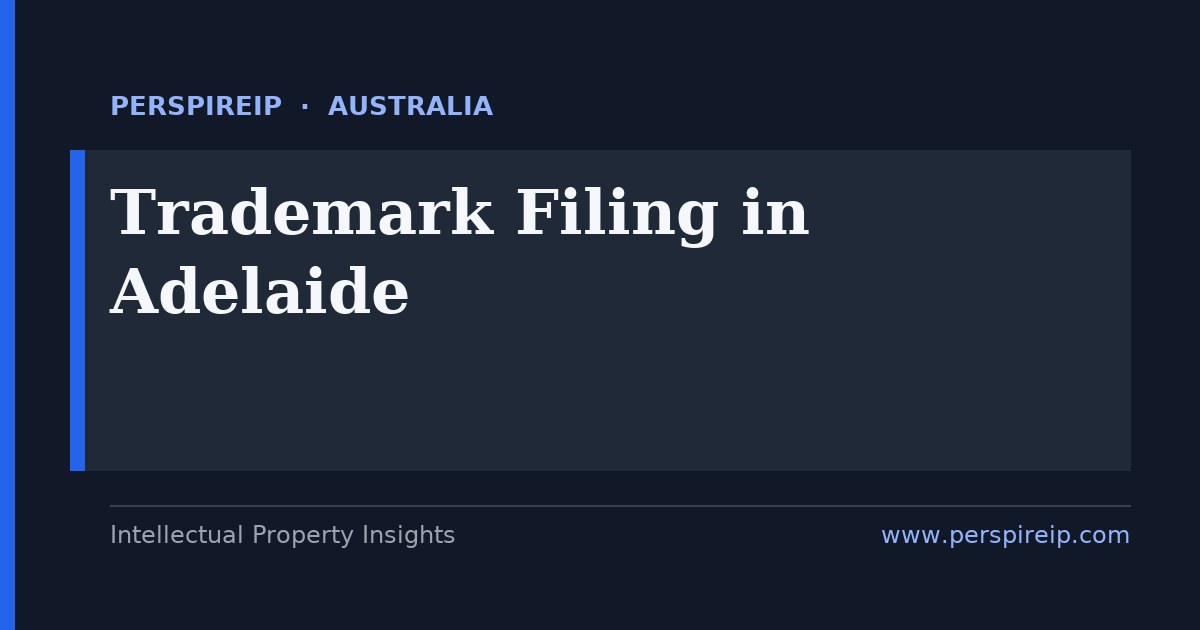 trademark filing Adelaide process from TM Headstart assessment through IP Australia examination, acceptance and registration for a South Australian defence, space or wine brand