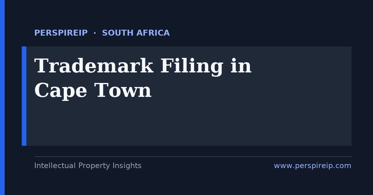 trademark filing Cape Town โ CIPC brand protection in the Western Cape