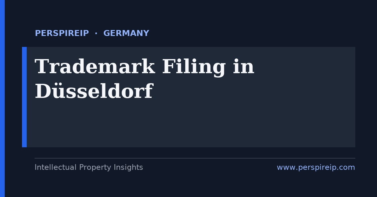 trademark filing Düsseldorf service by PerspireIP covering DPMA trade marks, EU trade marks, registered designs and Madrid Protocol registrations