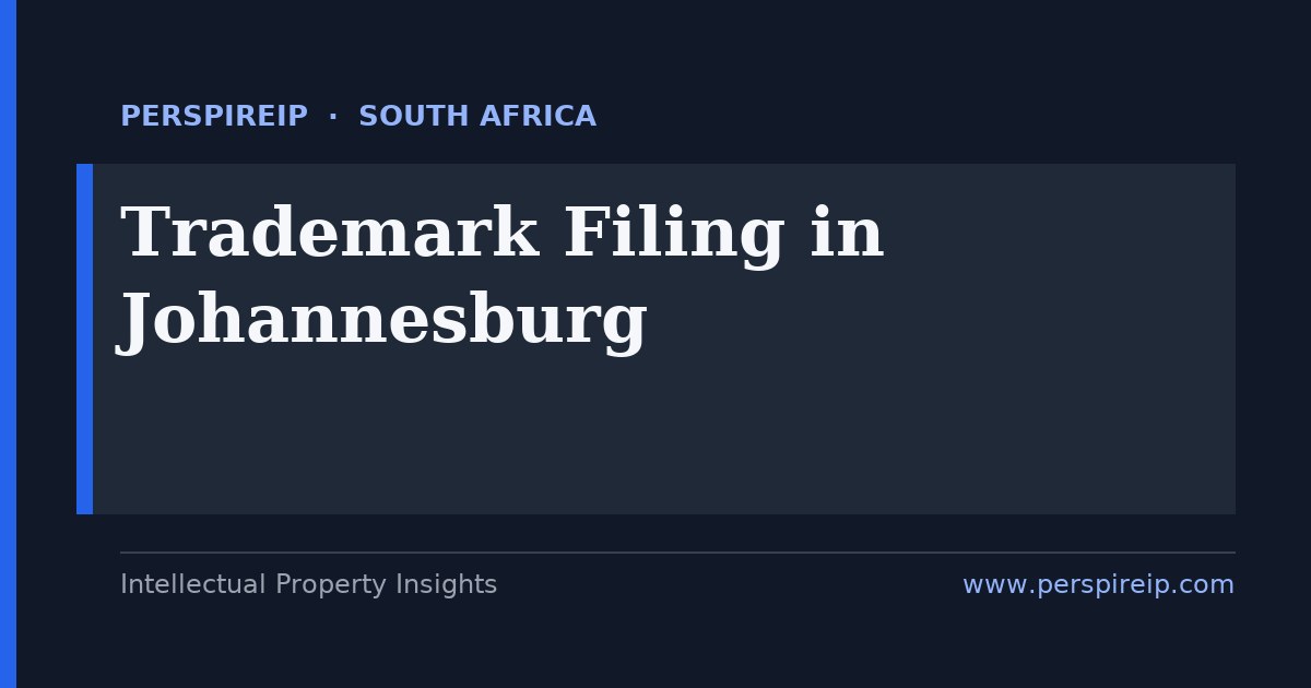trademark filing Johannesburg service by PerspireIP covering national CIPC applications under the Trade Marks Act 194 of 1993