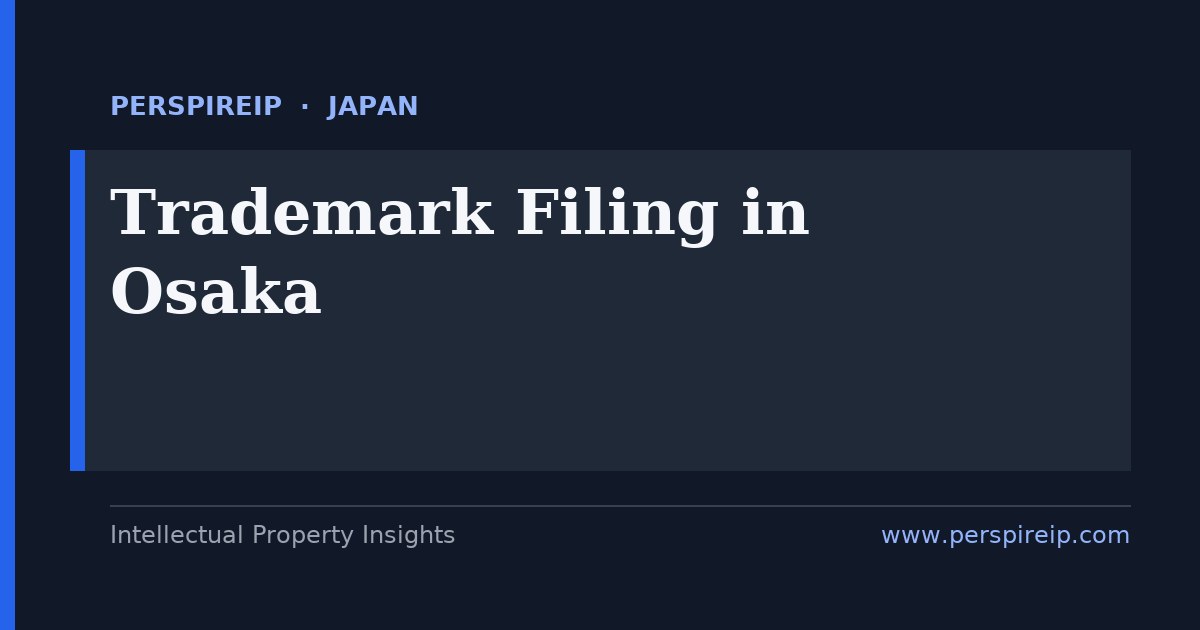 trademark filing Osaka strategy mapping a Latin-letter mark and its katakana transliteration through JPO examination for a Kansai consumer brand