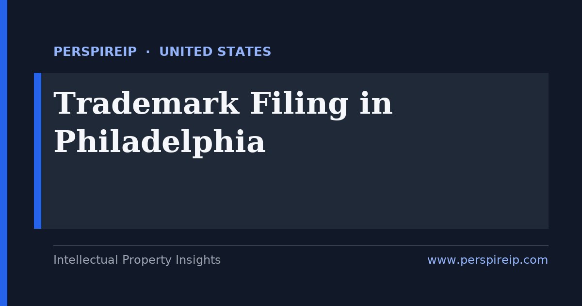 trademark filing Philadelphia brand protection at the USPTO for Pennsylvania cell and gene therapy, pharma and media businesses