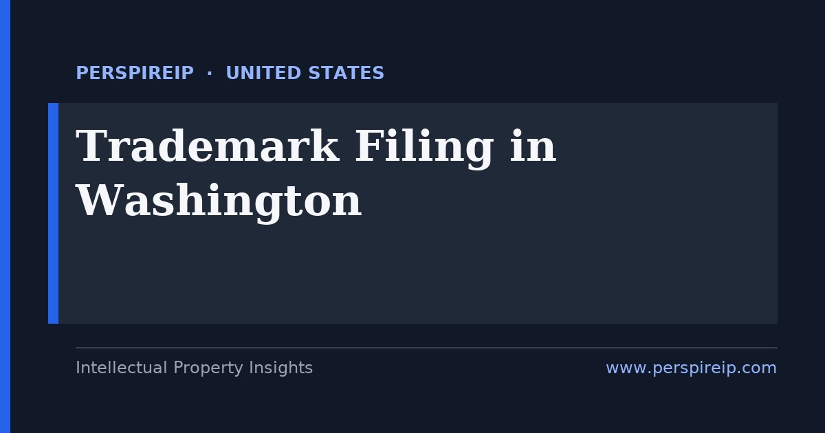 trademark filing Washington service by PerspireIP covering USPTO registration, certification marks, collective marks and Madrid Protocol filings
