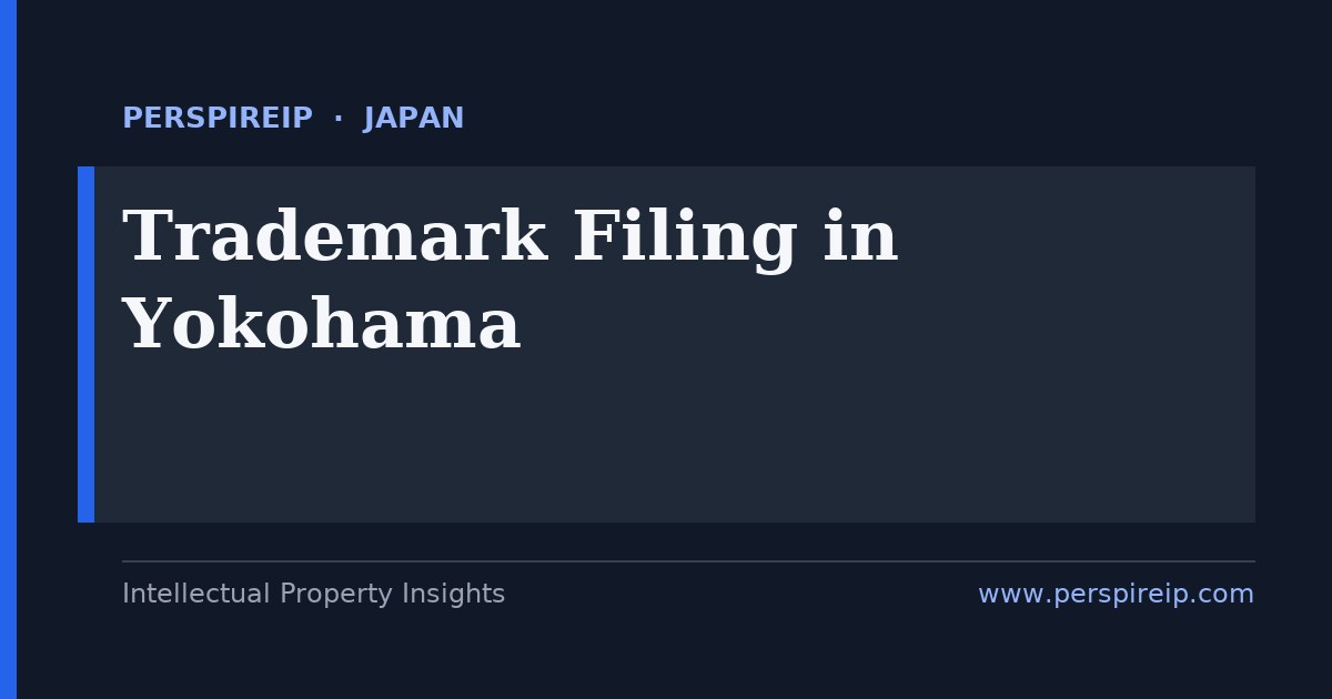 trademark filing Yokohama strategy aligning a Latin-letter mark with its katakana transliteration through JPO examination for a Minato Mirai automotive and tech brand
