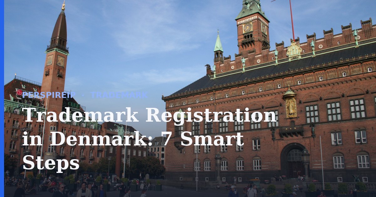 Trademark registration in Denmark application documents and Danish flag