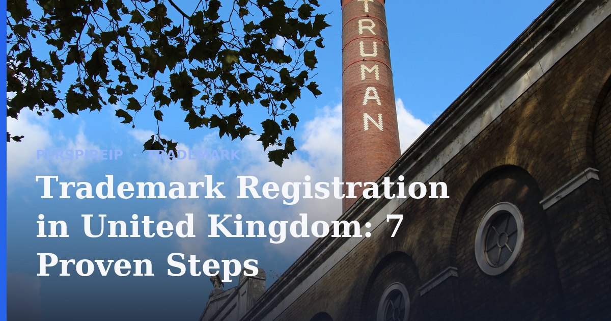 Trademark registration in United Kingdom application on a desk