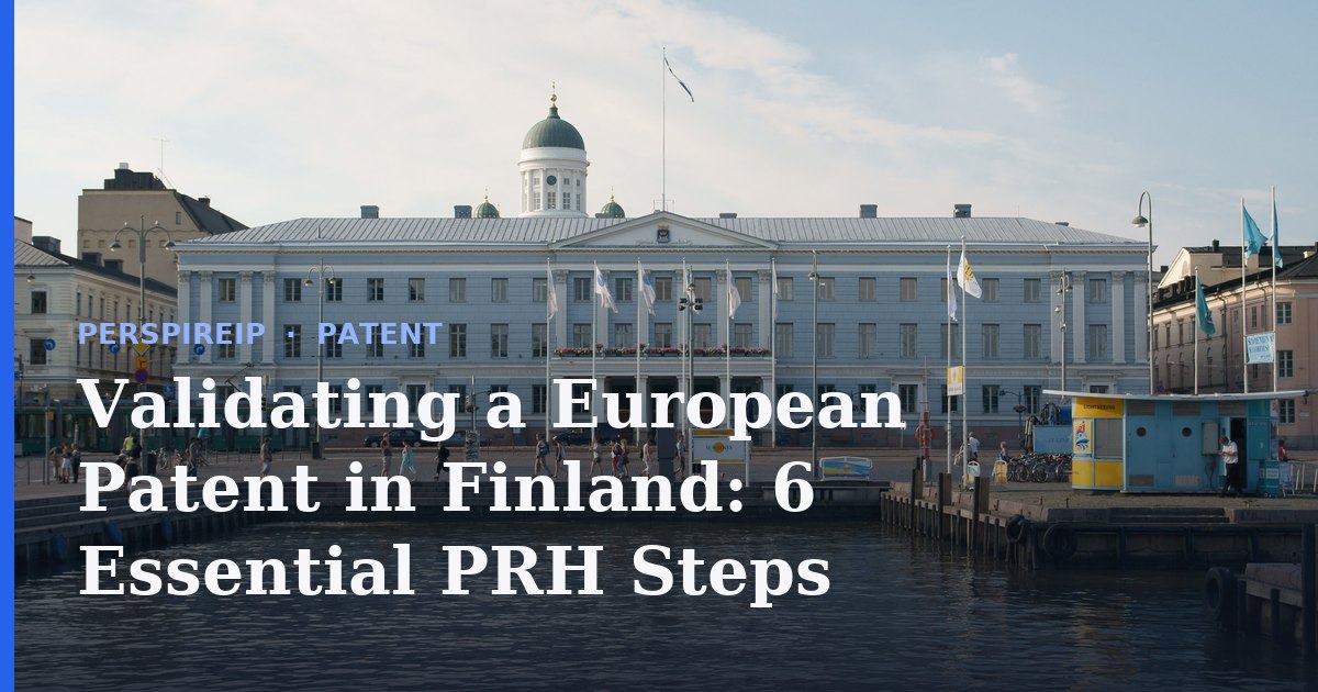 Validating a European patent in Finland documents and flag
