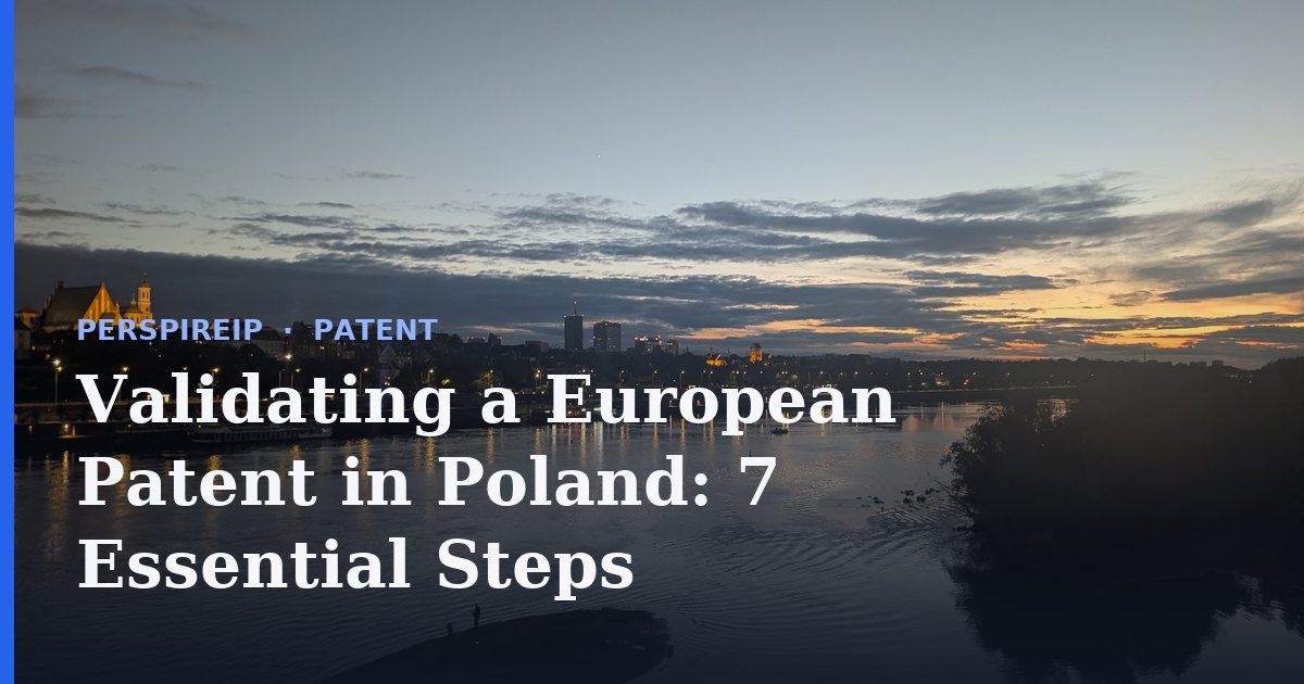 Validating a European patent in Poland at the UPRP