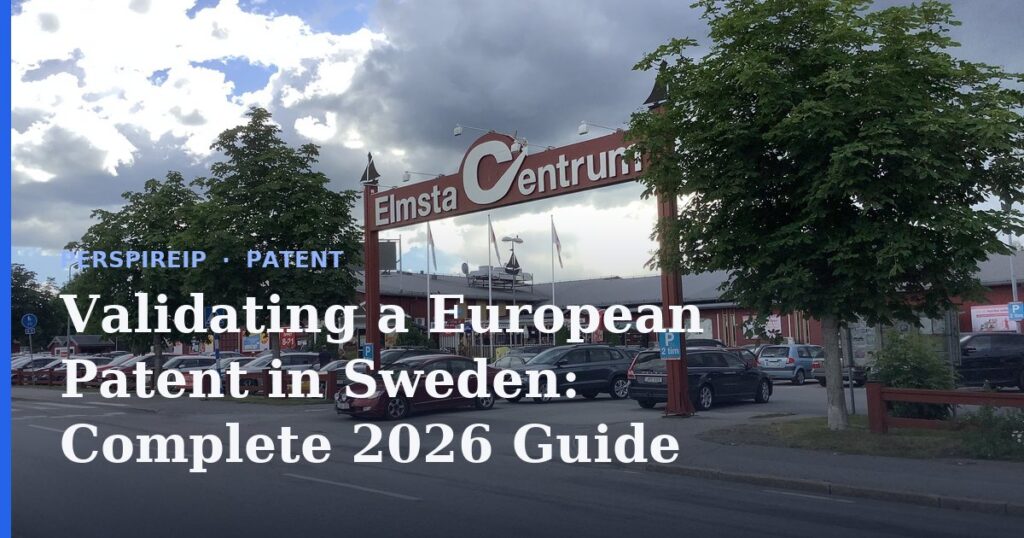 Validating a European patent in Sweden at the PRV