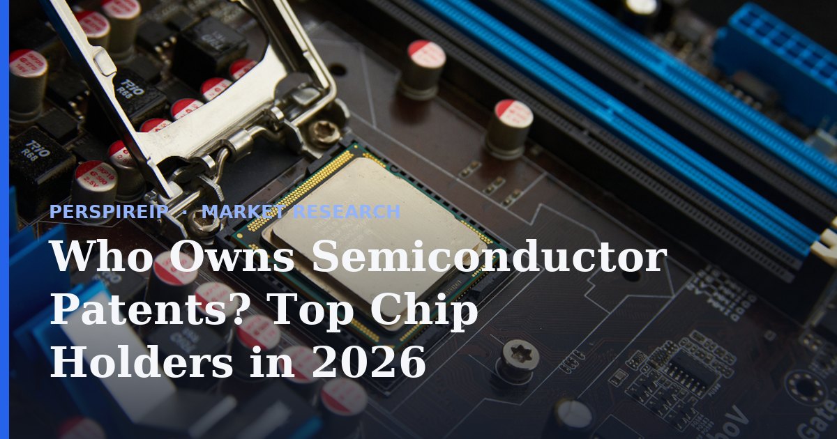 Who owns semiconductor patents ranking of leading chip companies
